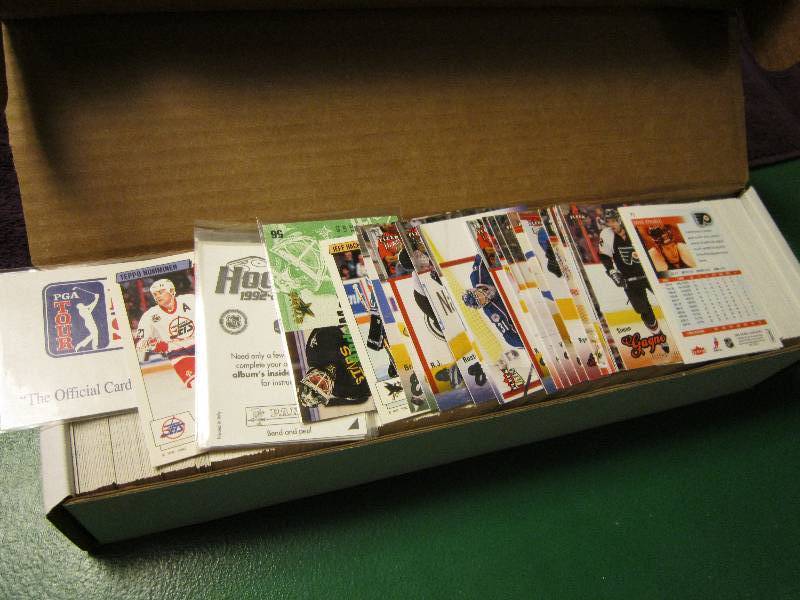 Box of Hockey cards...