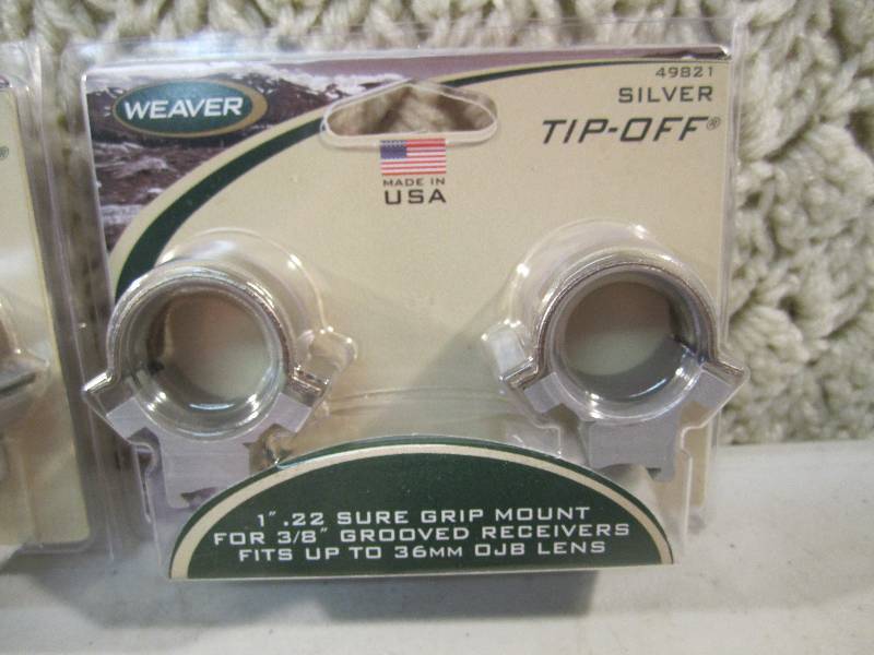 lot 18 image: Lot of 3 New Gun Scope Mount Sets S...