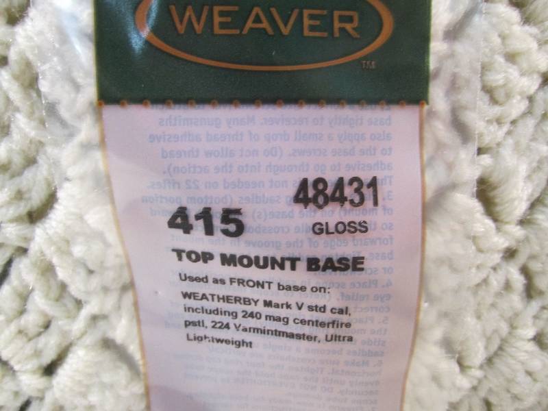 lot 29 image: Lot of 12 Weaver Gun Scope Top Moun...