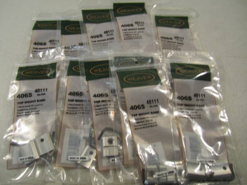 lot 32 image: Lot of 12 Weaver Gun Scope Top Moun...