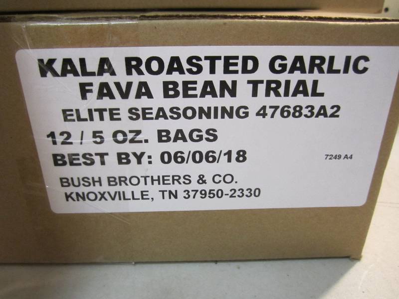 lot 62 image: 2 Cases of Roasted Garlic Kala Bean...