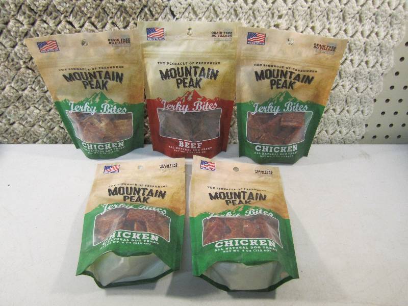 lot 67 image: Lot of 5 Bags Mountain Peak Jerky B...