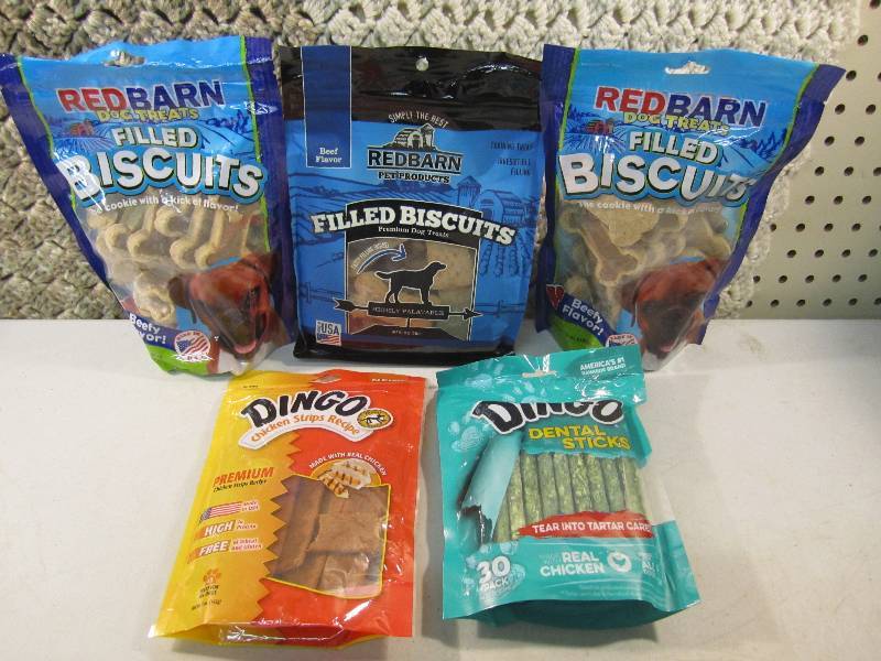 lot 68 image: Mix Lot of 5 Bags Various Dog Treat...