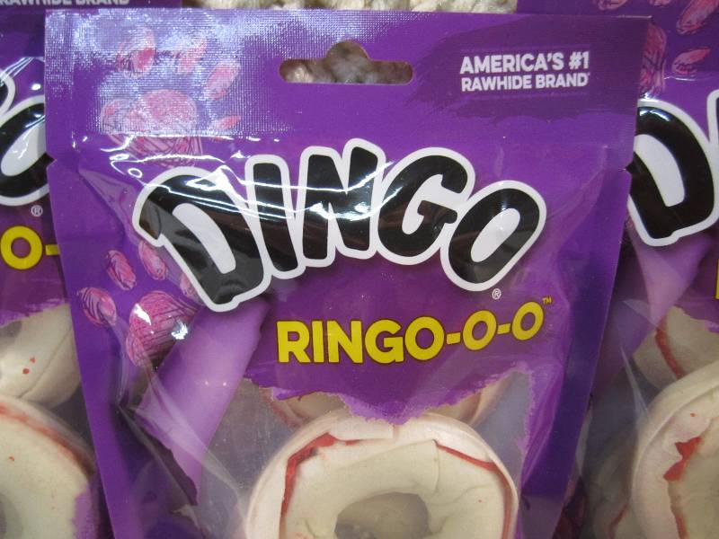 lot 78 image: Lot of 4 Bags Dingo Ringo-o-o Dog T...