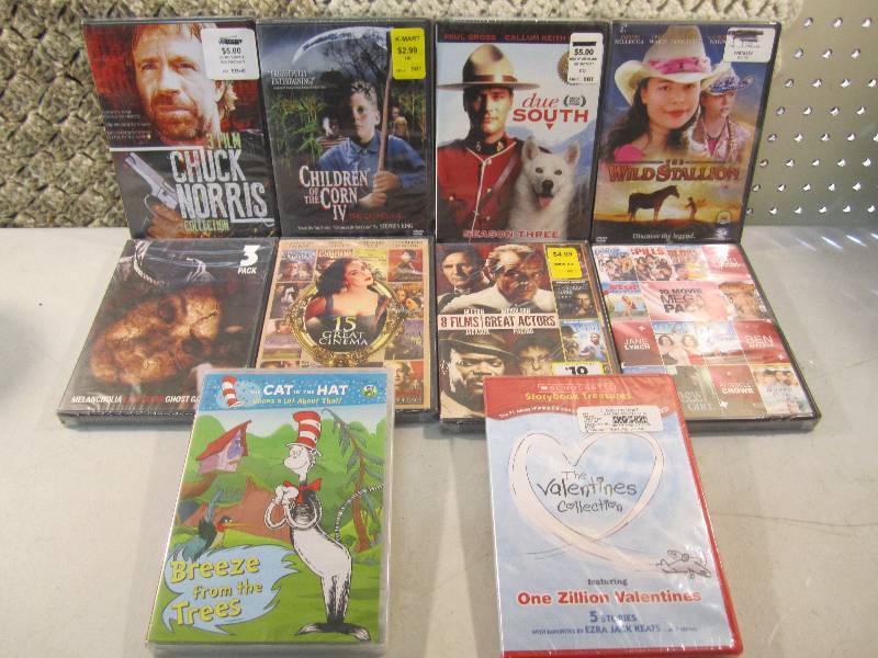 lot 93 image: Lot of New DVDs All still shrinked ...