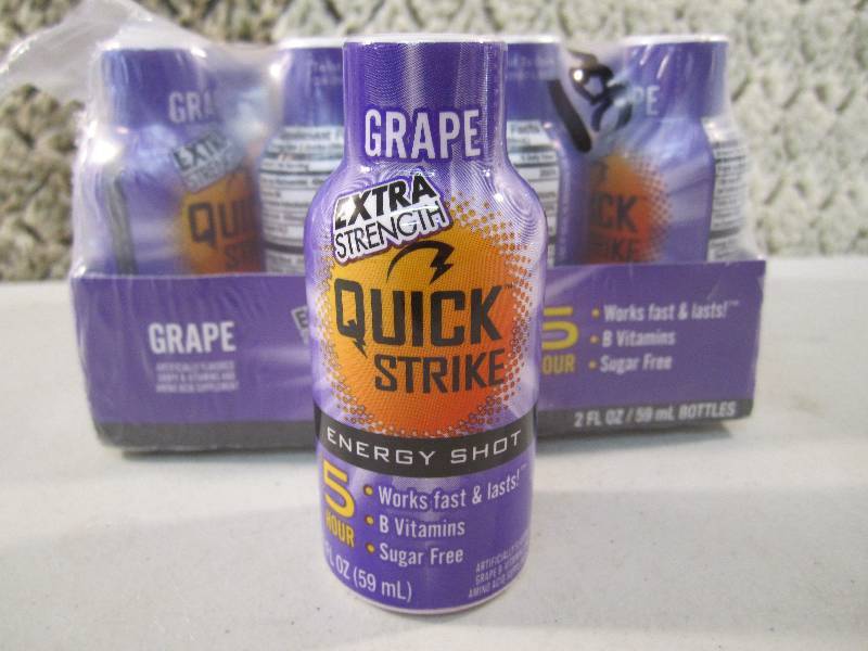 lot 99 image: Pack of 12 Quick Strike 5 Hour Ener...