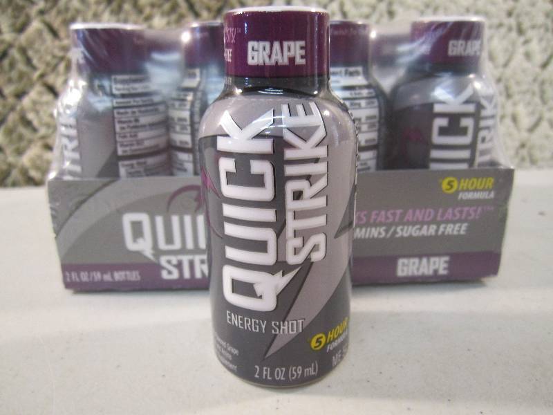 lot 100 image: Pack of 12 Quick Strike 5 Hour Ener...