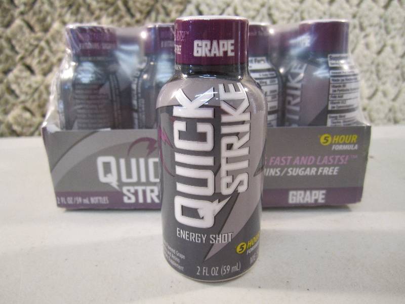 lot 101 image: Pack of 12 Quick Strike 5 Hour Ener...