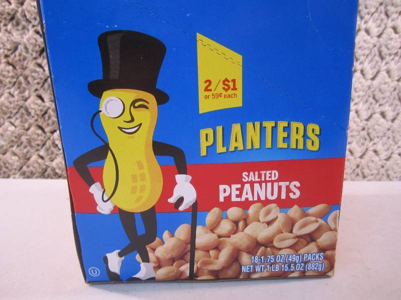 lot 108 image: Box with 18 Packs of Planters Salte...