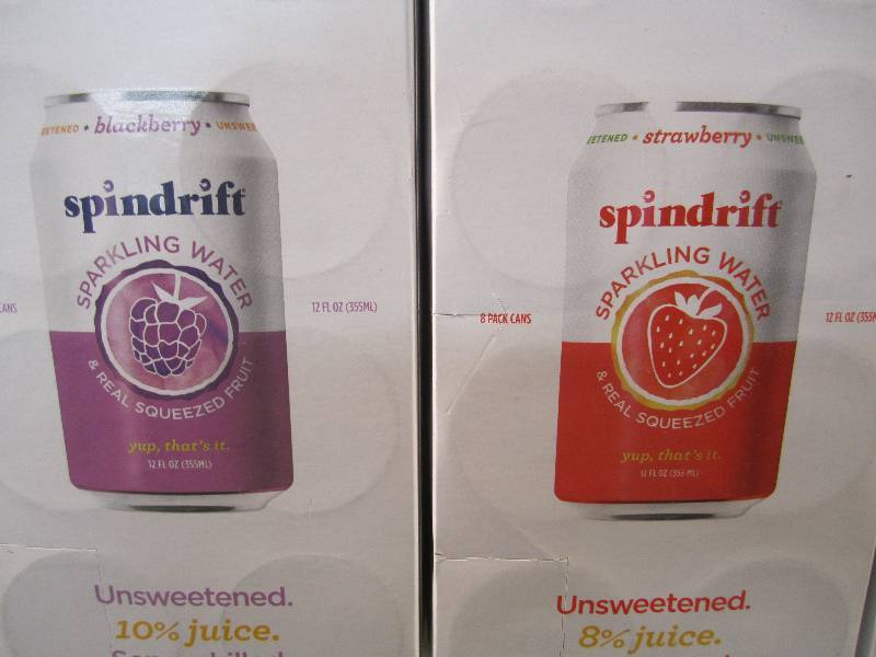lot 111 image: Lot of 3 - 8 Packs Spindrift Sparkl...