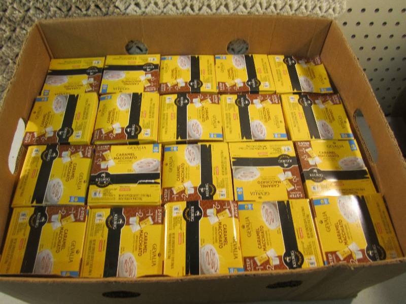 lot 118 image: Lot of 20 Boxes Keurig Caramel Macc...
