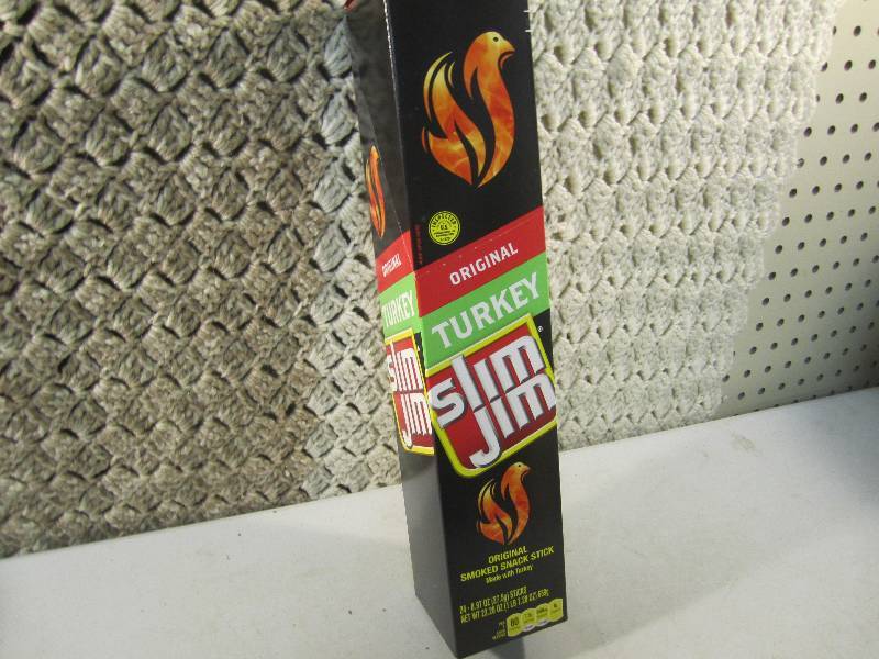 lot 125 image: Box of 24 Slim Jim Sticks Original ...