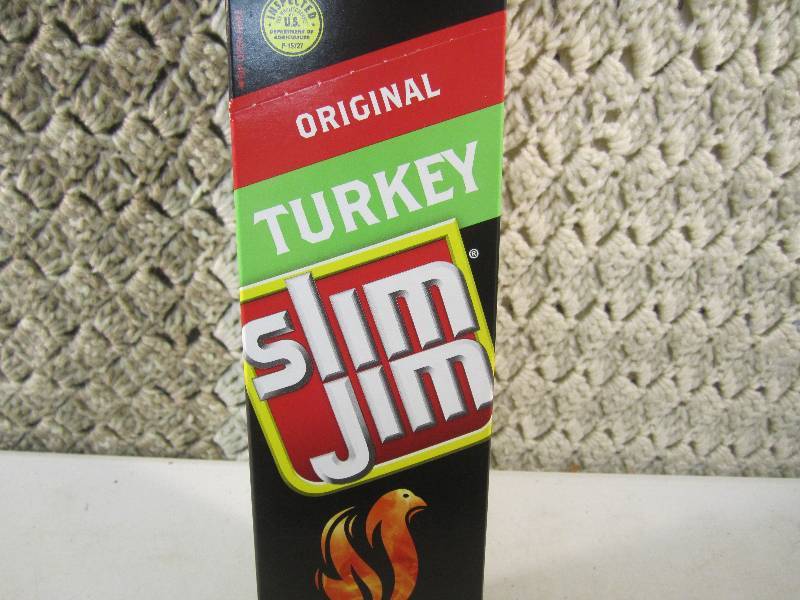 lot 126 image: Box of 24 Slim Jim Sticks Original ...
