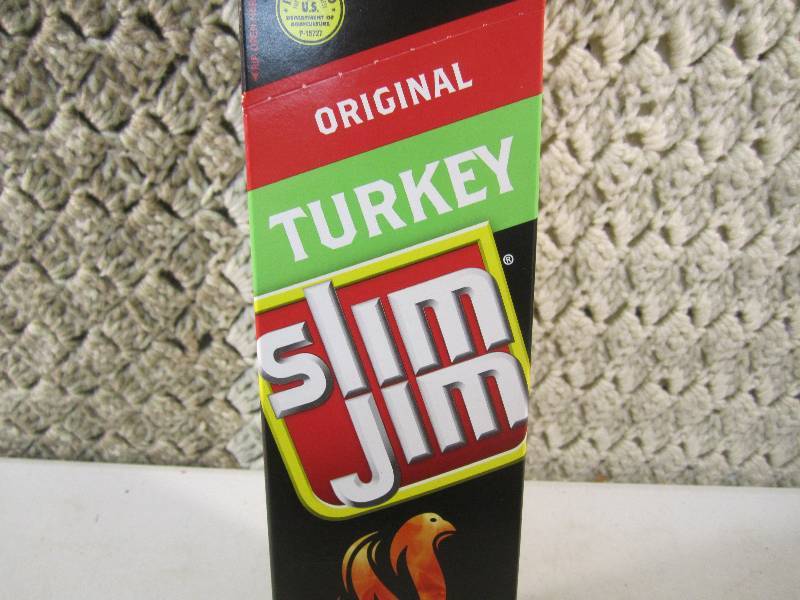 lot 128 image: Box of 24 Slim Jim Sticks Original ...