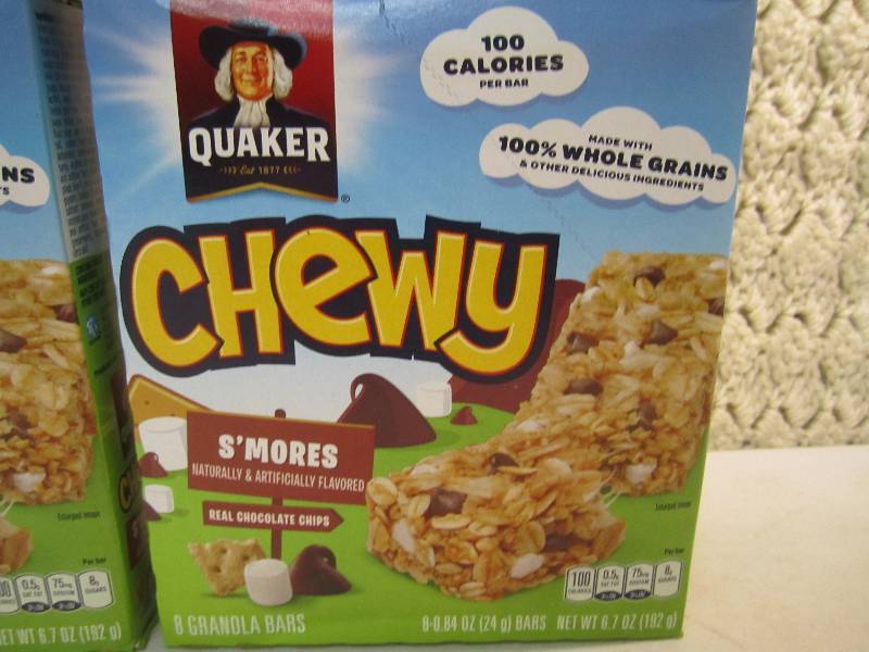 lot 130 image: Lot of 4 Boxes Chewy Smores Granol...