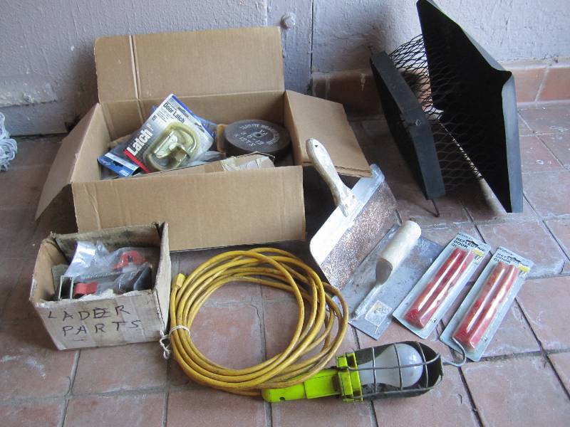 lot 144 image: Lot of Tools Etc and Box of Misc ha...