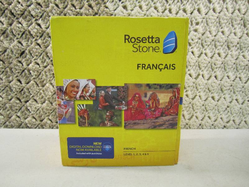 lot 147 image: Rosetta Stone French Level 1, 2, 3,...