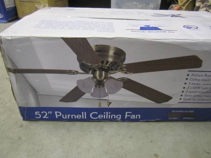 lot 156 image: Comfort Air 52 Purnell Ceiling Fan...