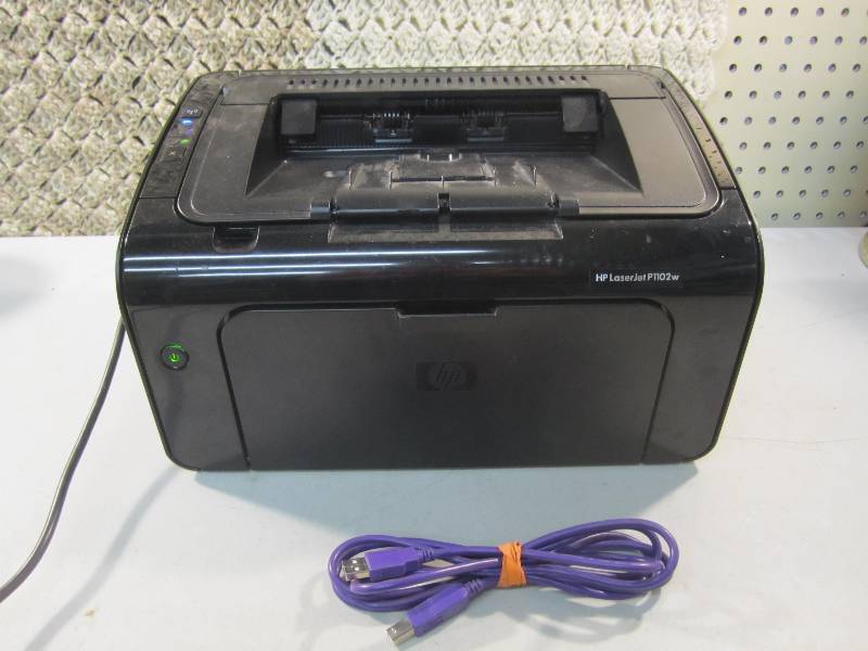 lot 158 image: HP Laser Jet Printer P1102w Powers ...