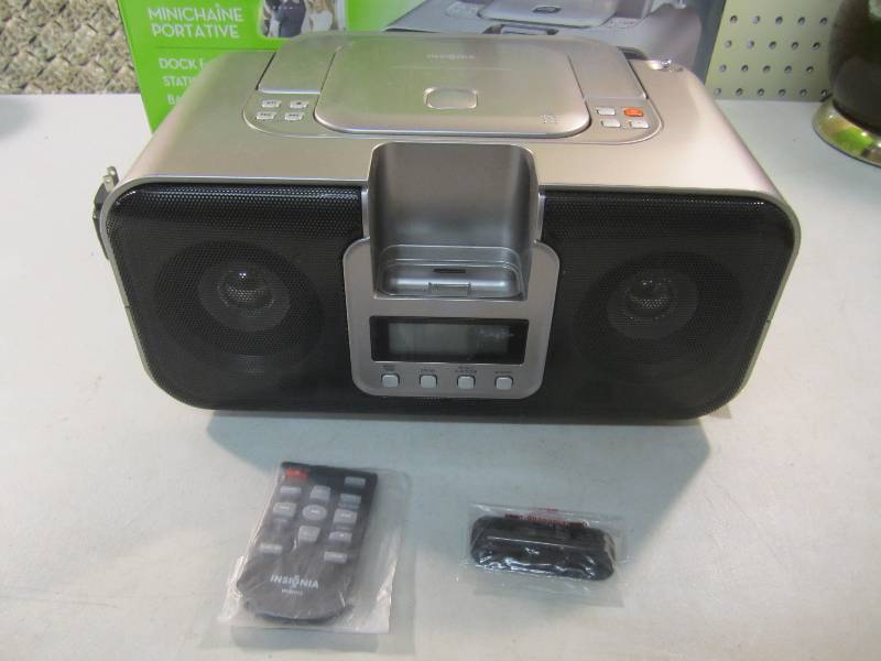 lot 163 image: Insignia Boombox iPod Device Dock S...