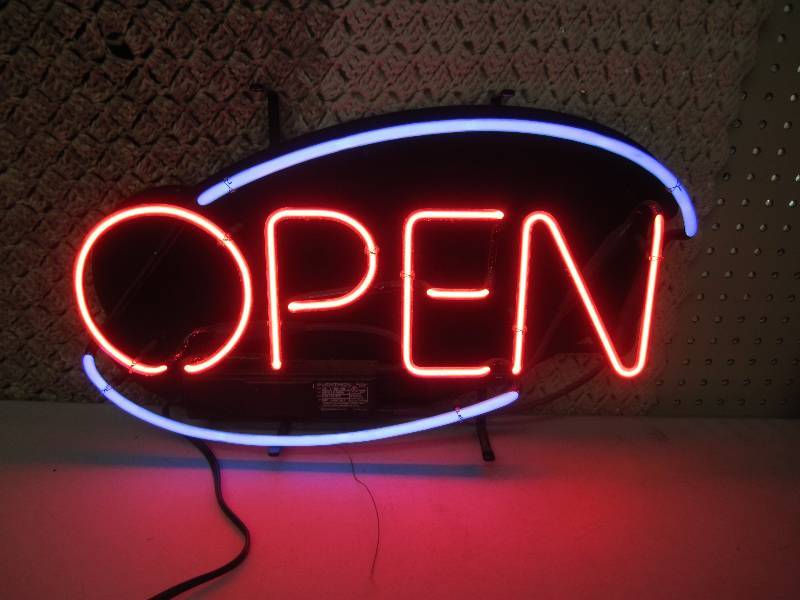 lot 191 image: Neon Open Sign 13 x 23 Tested and...