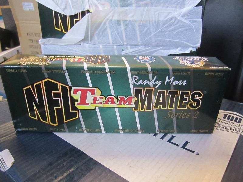 lot 204 image: Lot of 3 Randy Moss NFL Team Mates ...