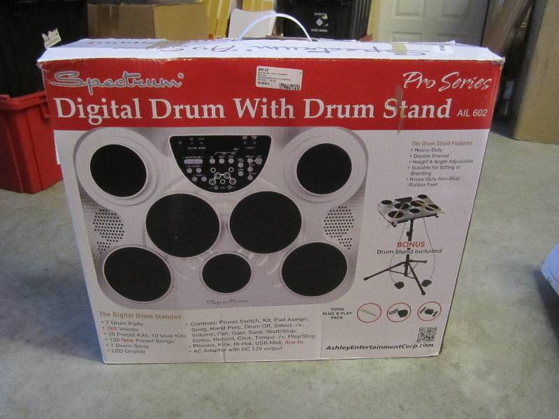 lot 232 image: Spectrum Pro Series Digital Drum wi...