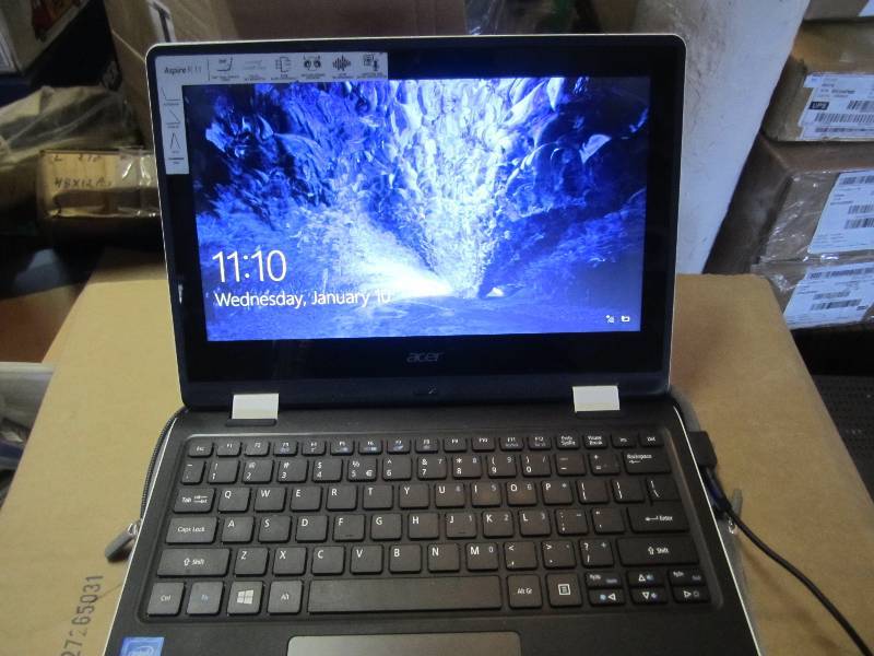 lot 250 image: Acer Laptop Computer with Cord Head...