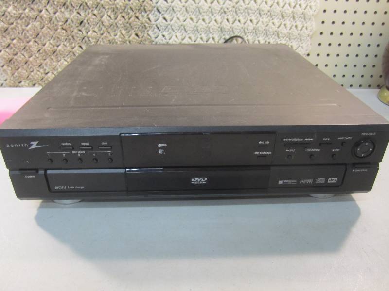 lot 291 image: Zenith Z DVC2515 5-Disc Changer DVD...