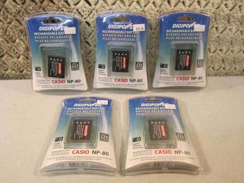 lot 294 image: Lot of 5 Casio Rechargable Digital ...