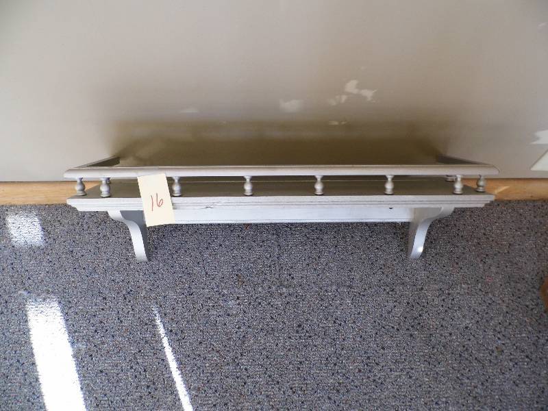 lot 16 image: Silver Plate Shelf