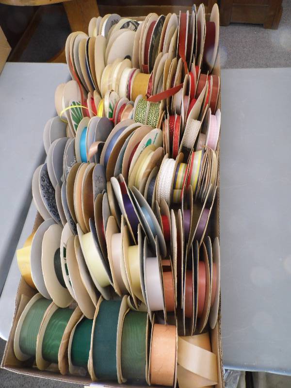 lot 36 image: Box of Assorted Ribbon