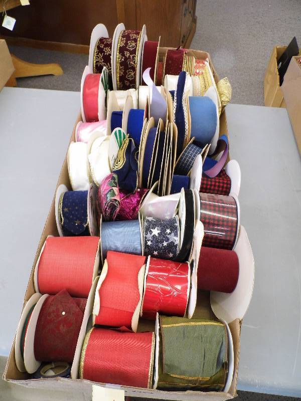 lot 38 image: Box of Assorted Ribbon