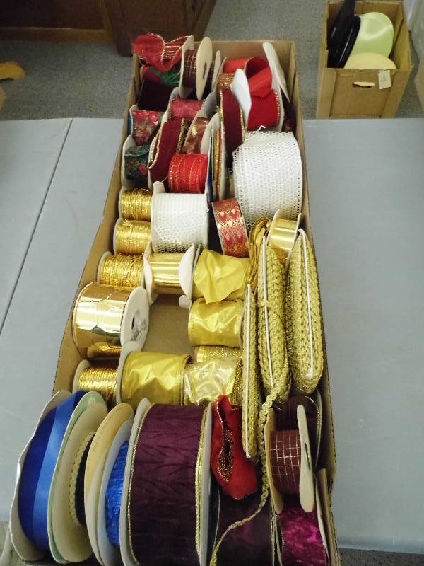 lot 39 image: Box of Assorted Ribbon