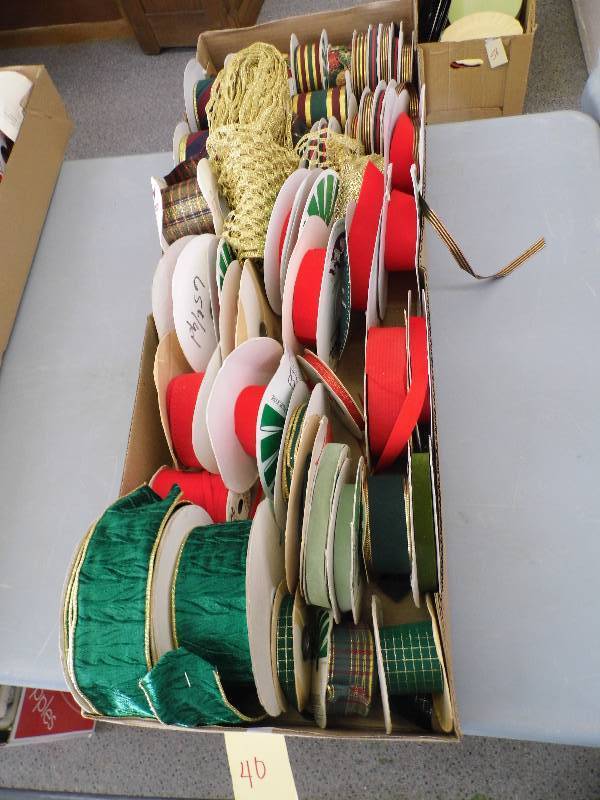 lot 40 image: Box of Assorted Ribbon