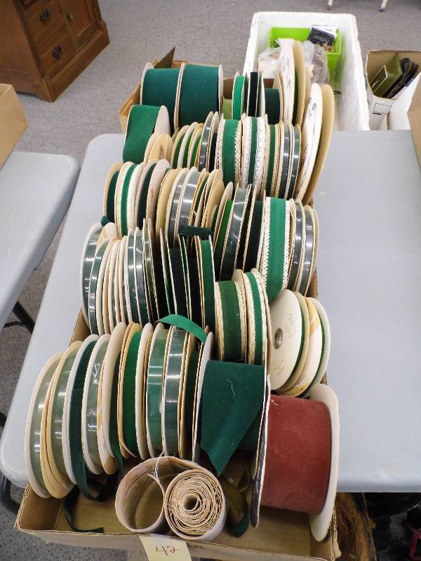 lot 42 image: Box of Assorted Ribbon