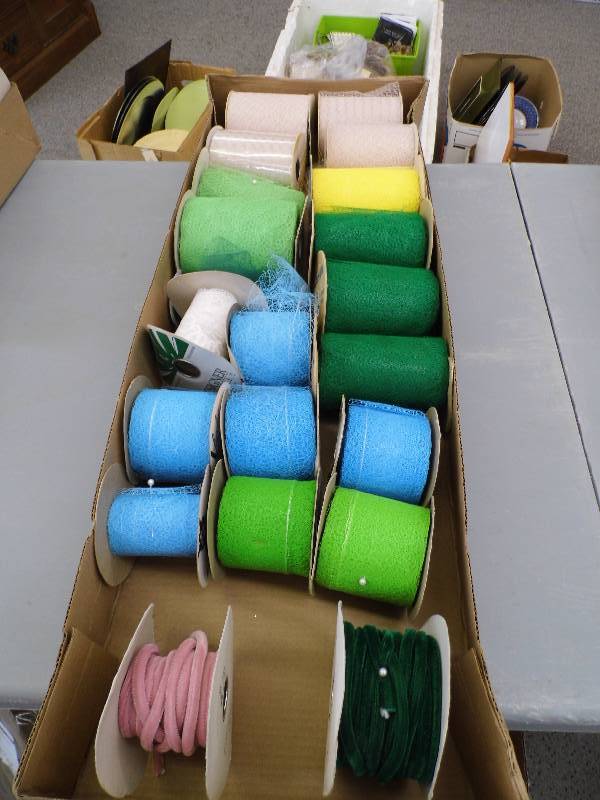 lot 43 image: Box of Assorted Ribbon