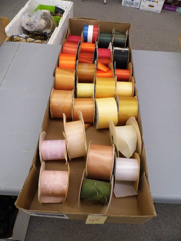 lot 45 image: Box of Assorted Ribbon
