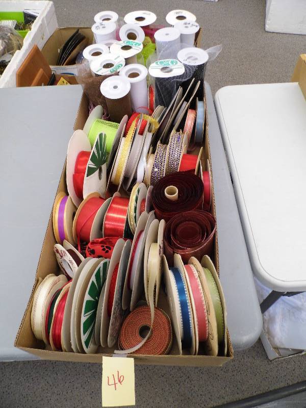lot 46 image: Box of Assorted Ribbon