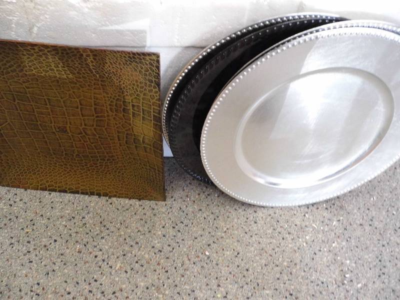 lot 58 image: Plates - Charger Plates