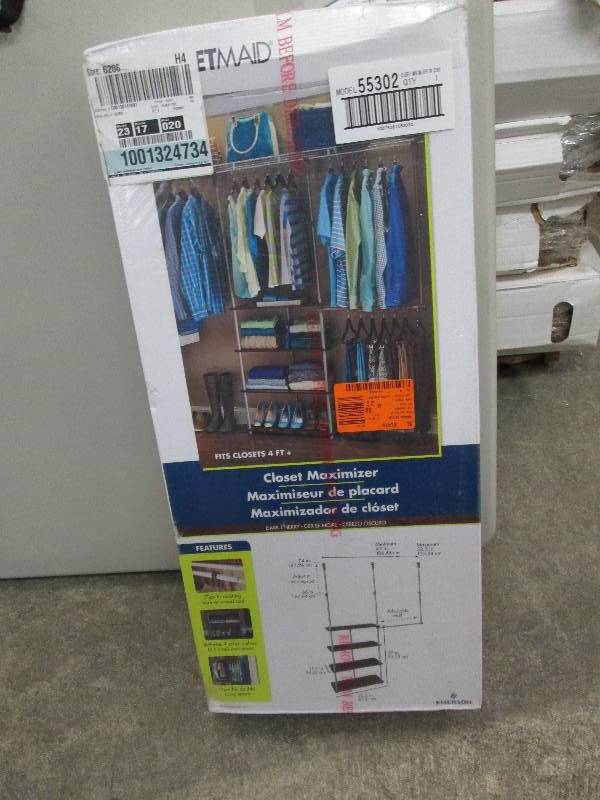 lot 37 image: ClosetMaid 4 ft. - 8 ft. Laminate C...