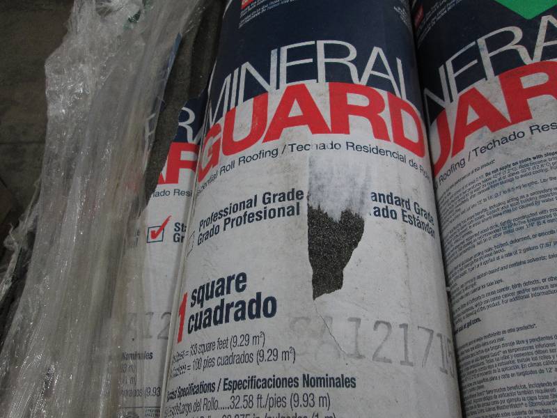 lot 50 image: 9 rolls of Mineral Guard Roll Roofi...