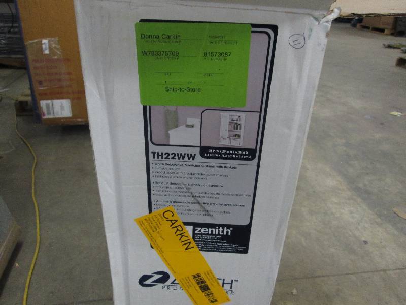 lot 75 image: Zenith 21 in. x 29 in. Wood Surface...
