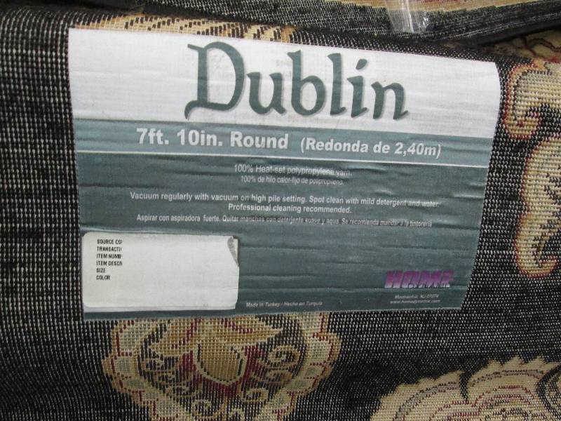 lot 83 image: Dublin Rug 7 ft 10 inch Round Rug ...