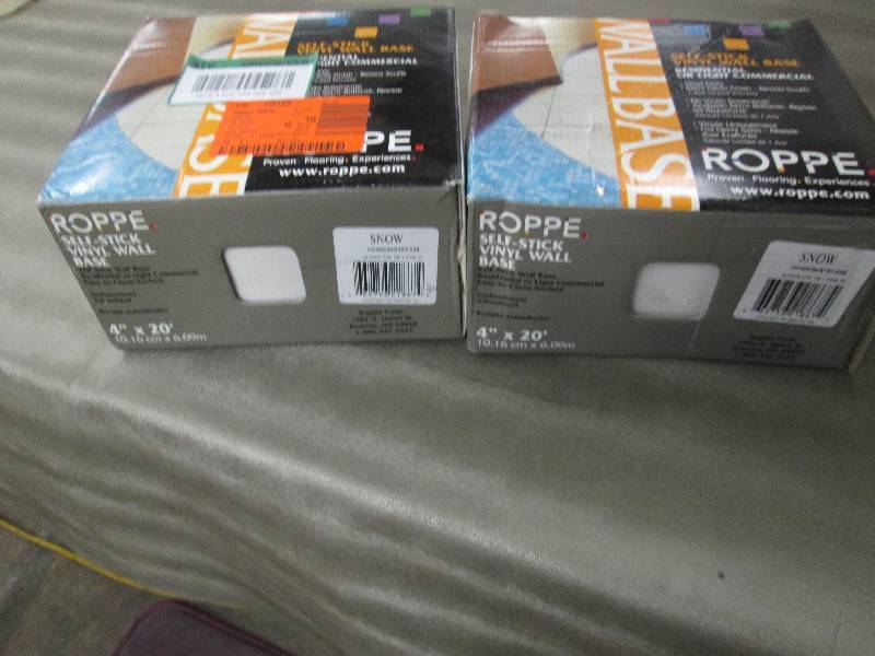 lot 130 image: 1.5 Boxes Roppe Self-stick Vinyl Wa...