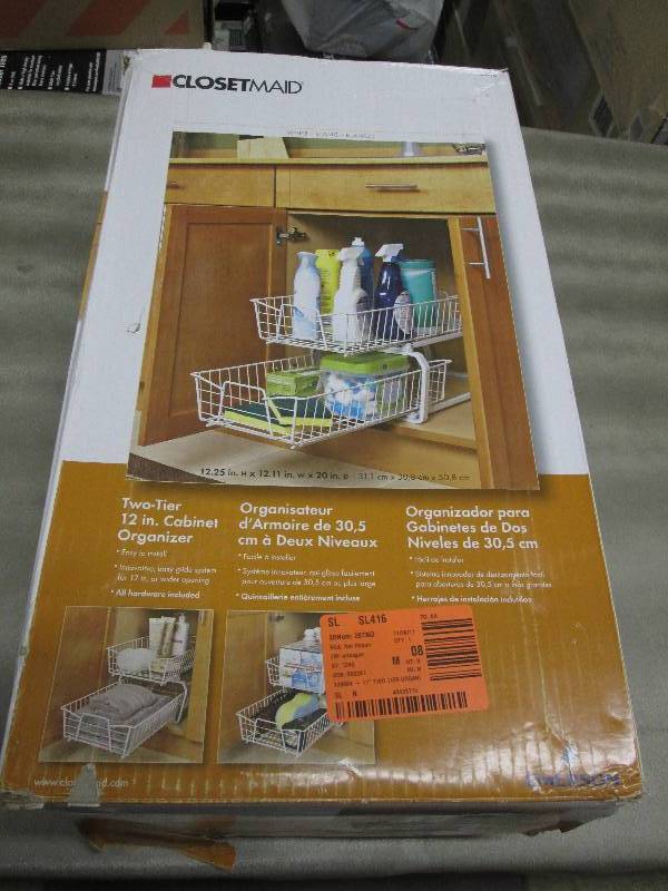lot 133 image: ClosetMaid 12.11 in. W 2-Tier Venti...