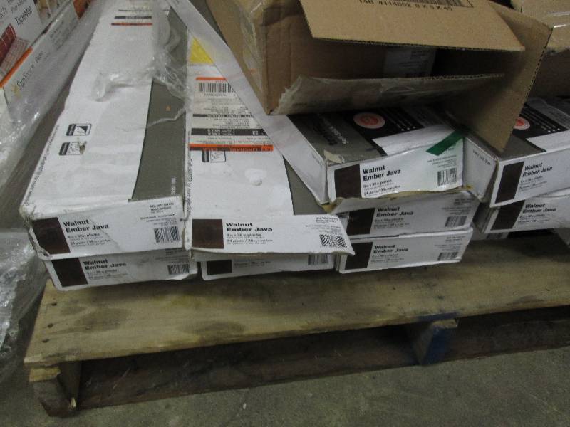 lot 162 image: 10 cases TrafficMASTER Walnut Ember...