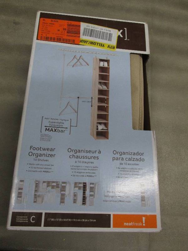 lot 166 image: 10 Shelf Shoe Organizer...