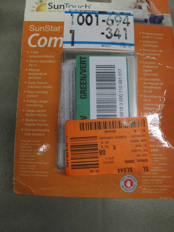 lot 170 image: SunTouch Floor Warming SunStat Comm...
