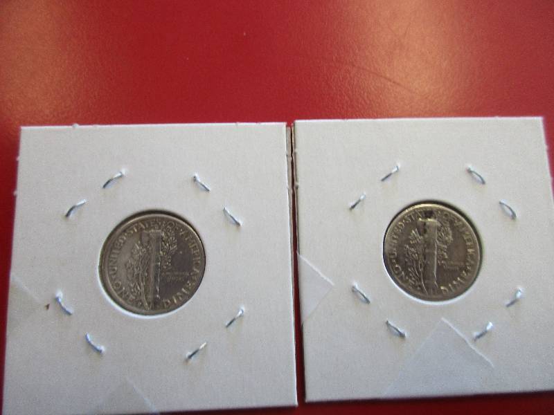 1943-S and 1944-S Mercury Dimes